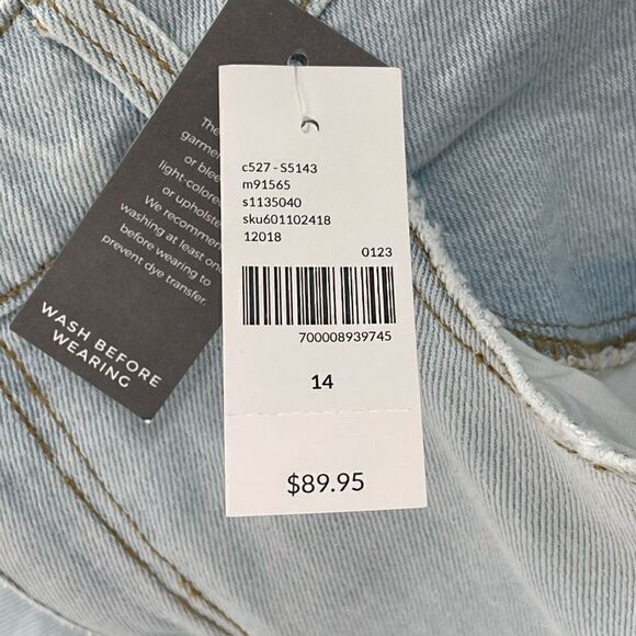 Lane Bryant Authentic Straight Ankle Mid Rise Jean Flex Magic Waistband Women 14 - Picture 6 of 8